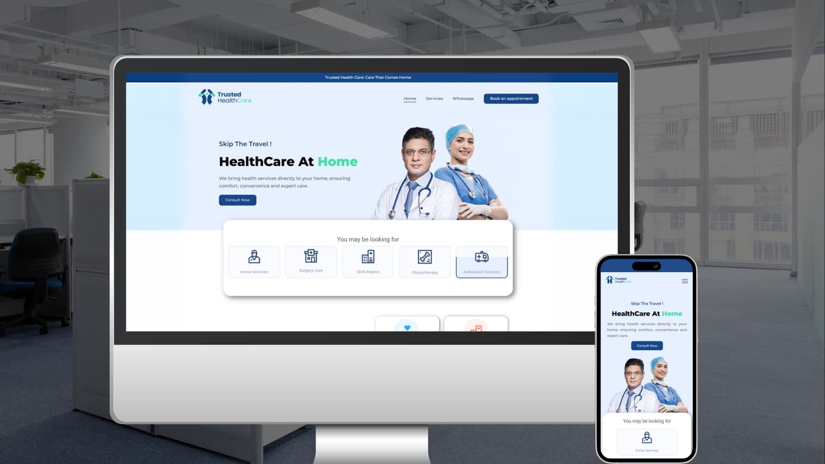 Trusted Healthcare Company Website