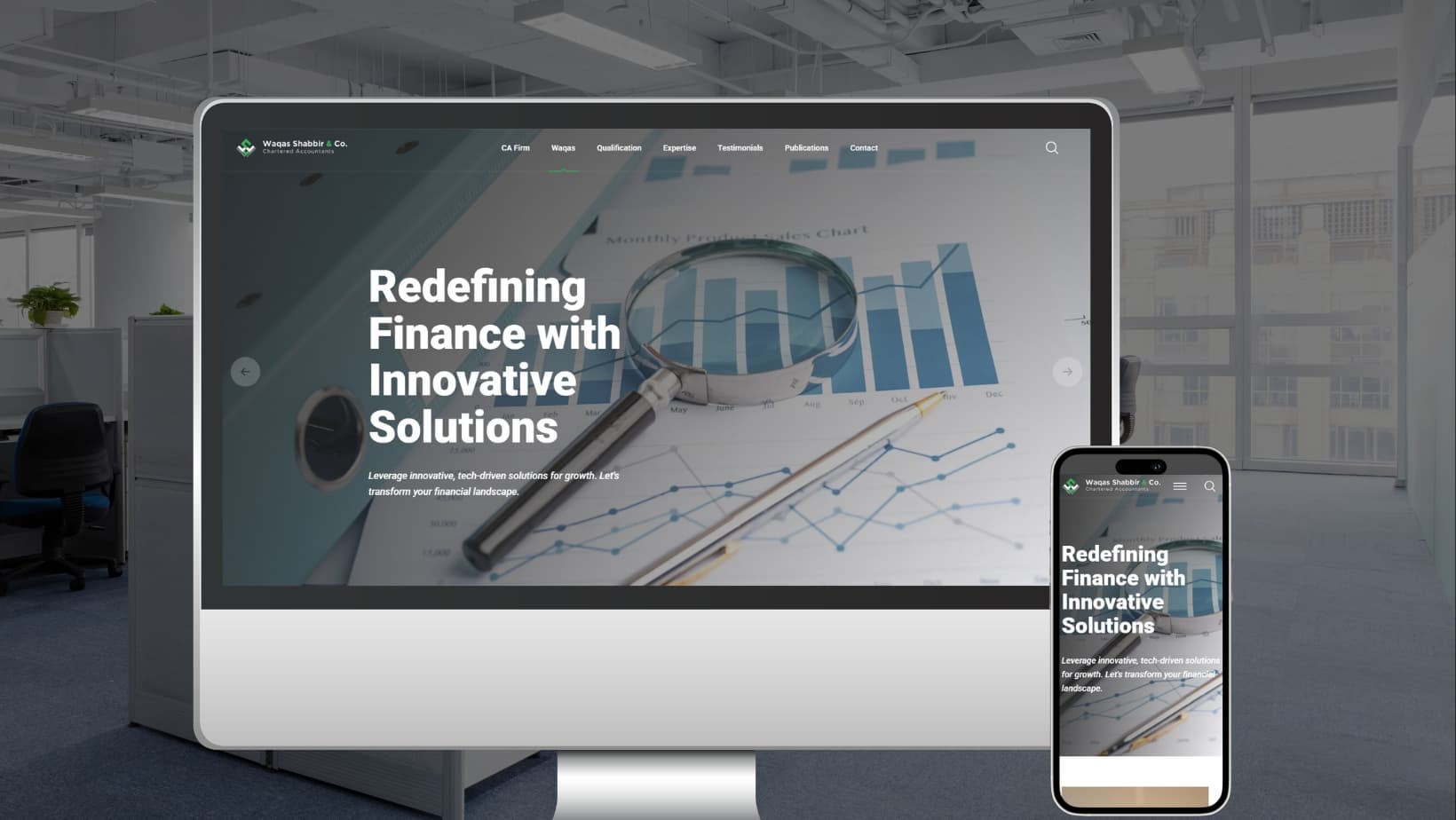 Waqas Shabbir: Personal Website for Chartered Accountant Portfolio